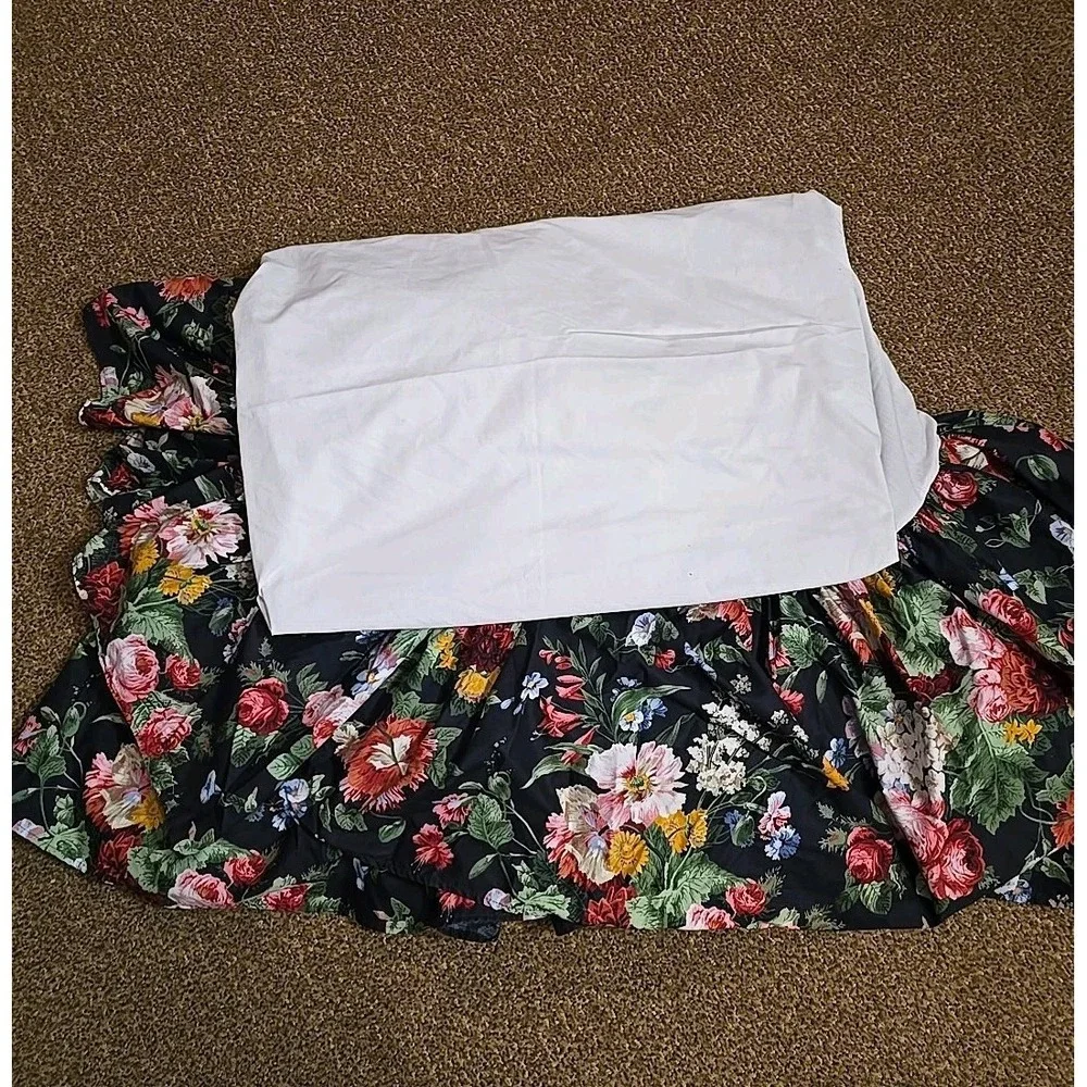 Ralph Lauren Cossette Isadora Floral KING Bed Skirt French Country